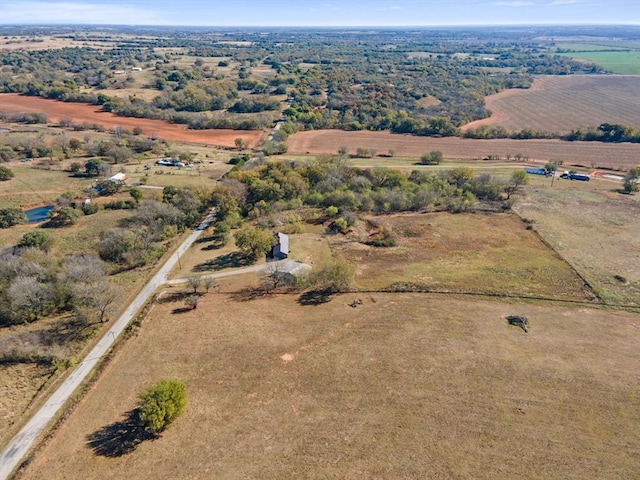 bird's eye view featuring a rural view