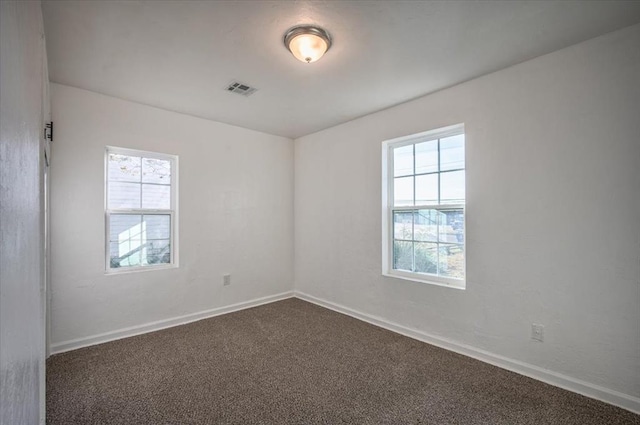 view of carpeted empty room