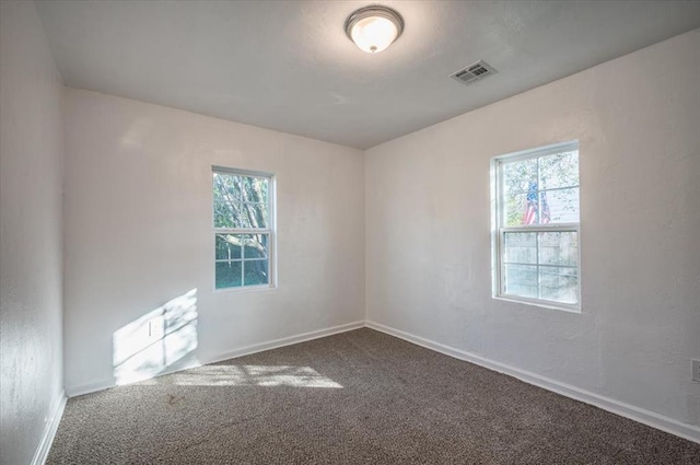 view of carpeted empty room