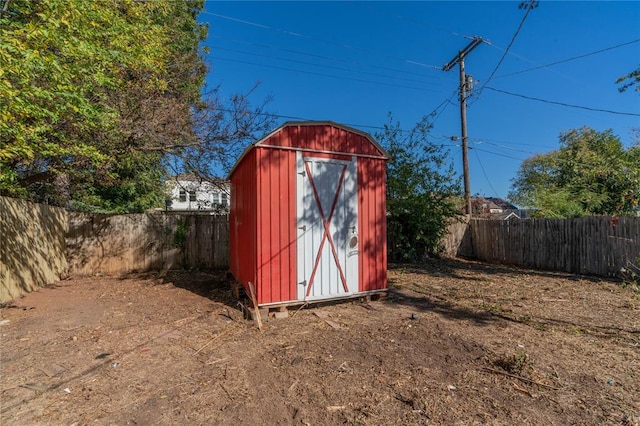 view of outdoor structure