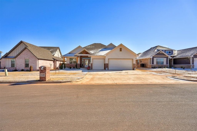 craftsman-style home with a garage