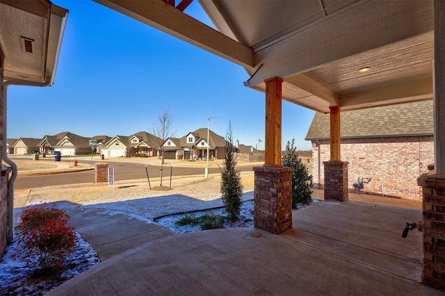 view of patio with a porch