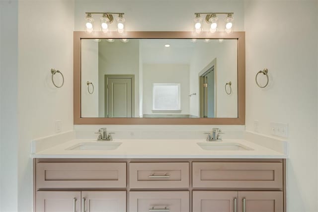 bathroom with vanity