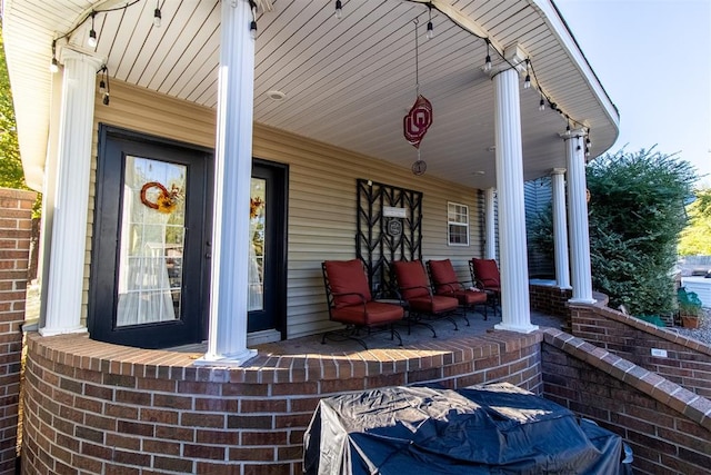 view of patio / terrace featuring a porch