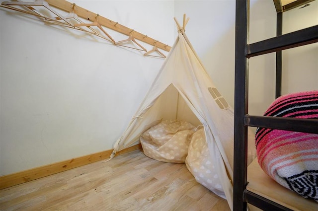 interior space featuring wood-type flooring