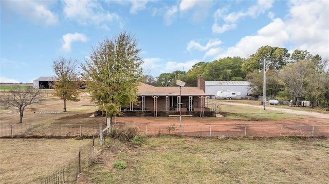 view of rear view of property