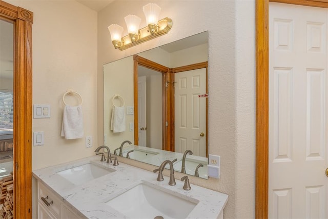 bathroom featuring vanity