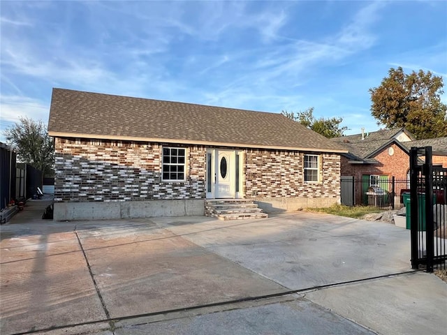 view of ranch-style home