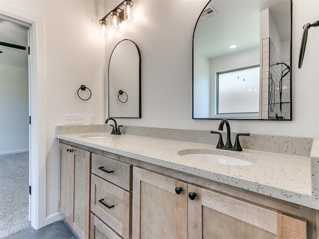 bathroom featuring vanity