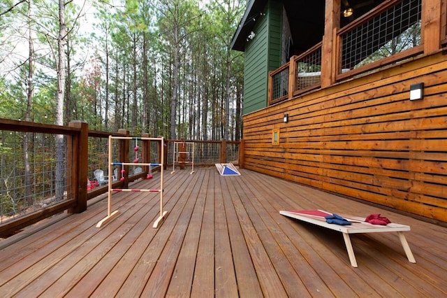 view of wooden terrace