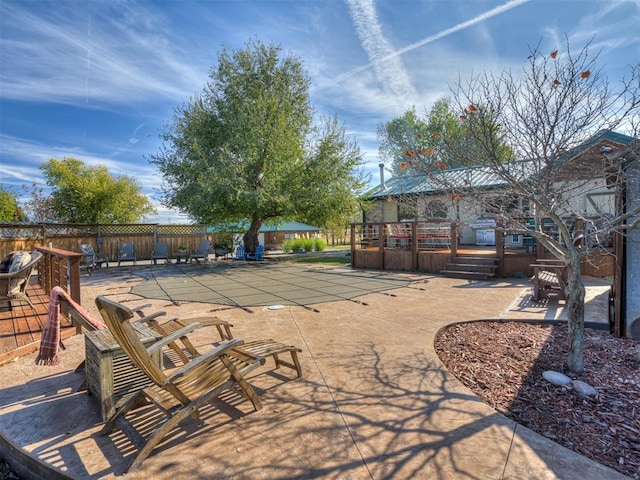 view of patio / terrace featuring a deck