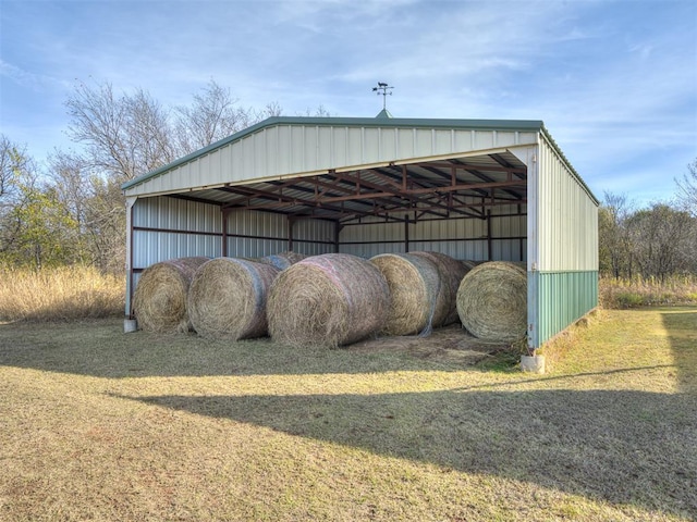 view of horse barn