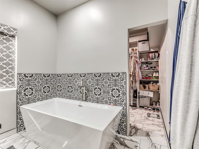 bathroom with a bathing tub