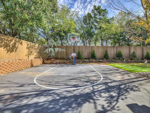 view of sport court