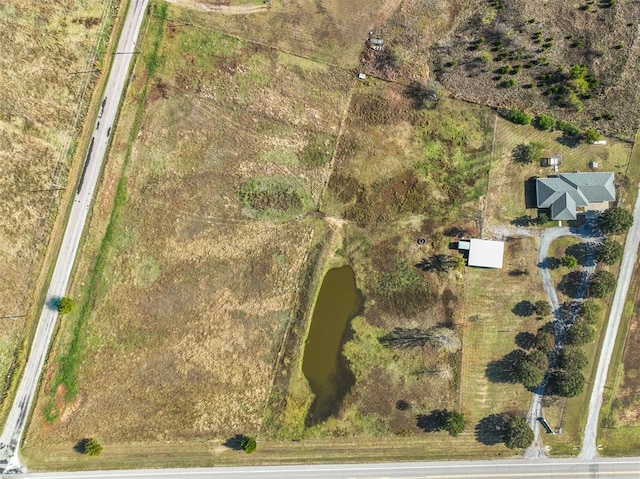 drone / aerial view featuring a rural view