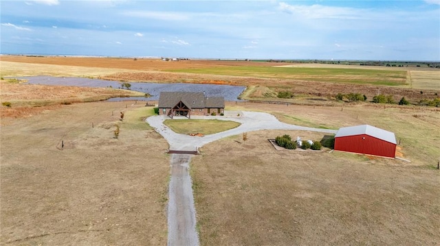 bird's eye view featuring a rural view