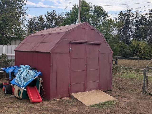 view of outdoor structure