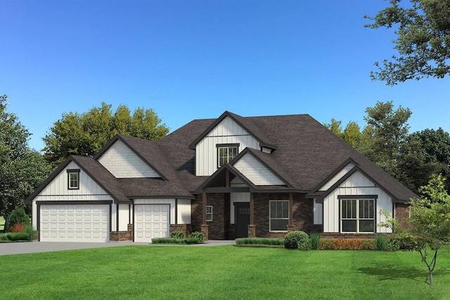 view of front of house with a front yard