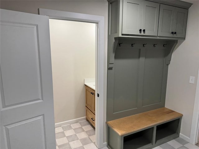 2800 Juneberry Ln, Newcastle, OK 73065 - mudroom featuring baseboards and light floors