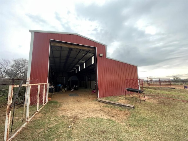 view of outbuilding