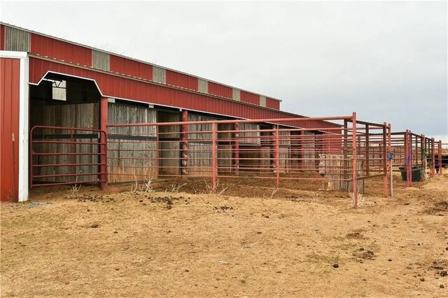 view of horse barn