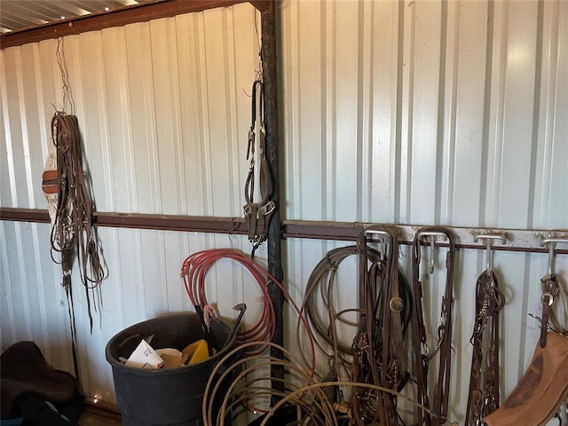 view of horse barn