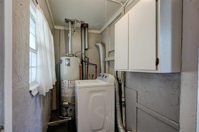 utility room featuring washer / clothes dryer and gas water heater