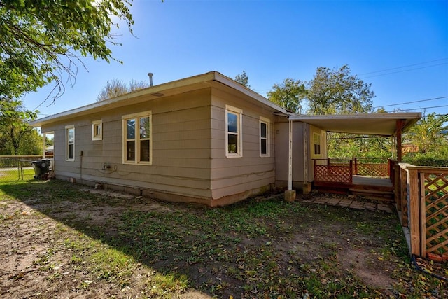 view of property exterior