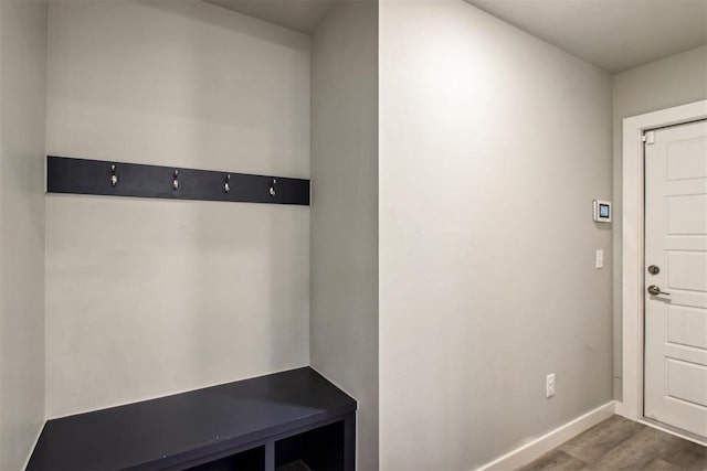 2200 El Cajon St, Edmond, OK 73034 - mudroom featuring wood finished floors and baseboards