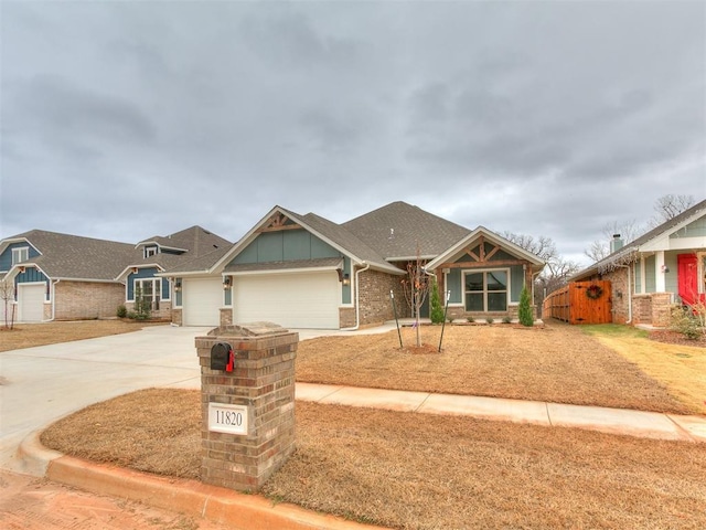 craftsman-style house featuring a garage