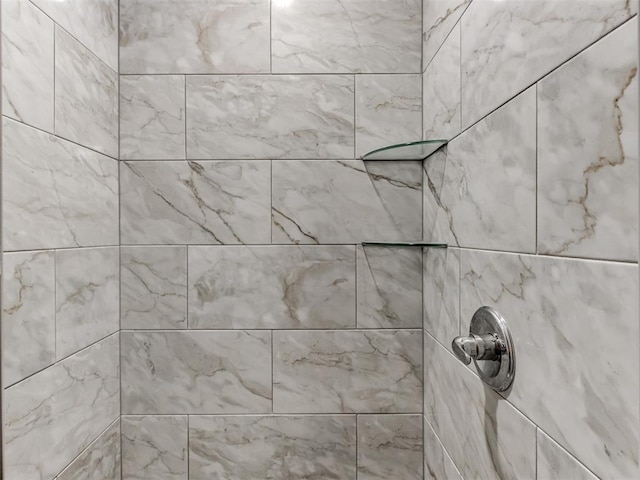 room details with tiled shower