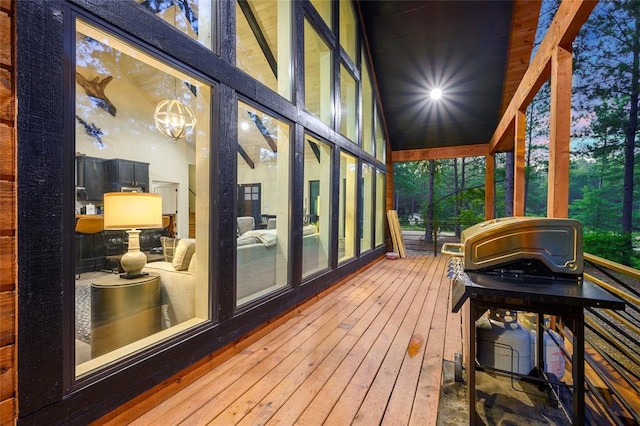 119 Secluded Cir, Broken Bow, OK 74728 - deck with grilling area