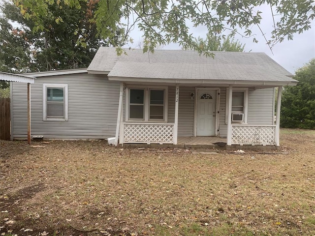 view of front of home with a porch