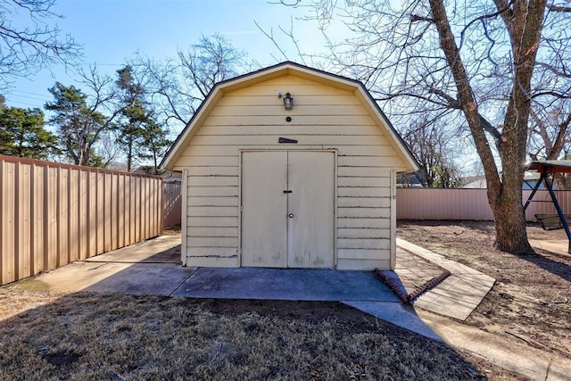 view of outbuilding