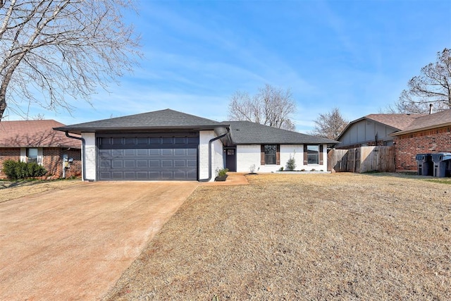 ranch-style house with a garage