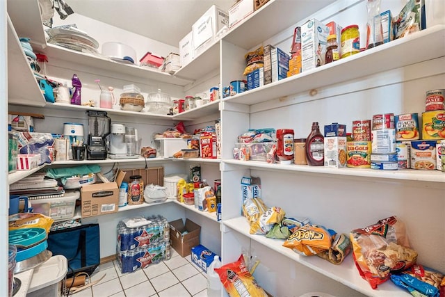 view of pantry