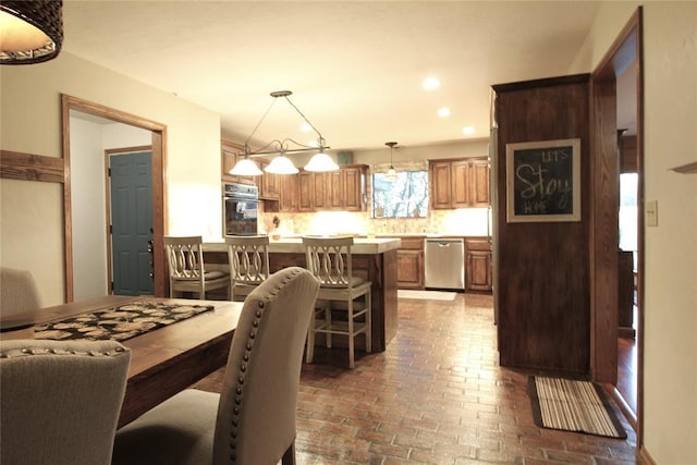 view of dining area