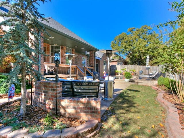 exterior space with a patio