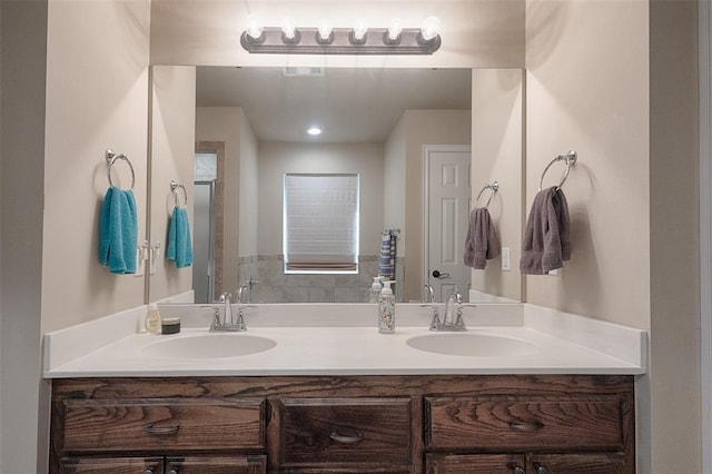 bathroom featuring vanity