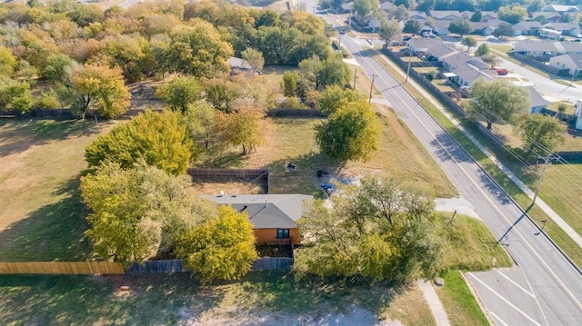 drone / aerial view with a residential view