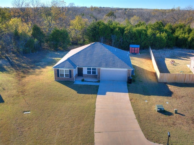 birds eye view of property