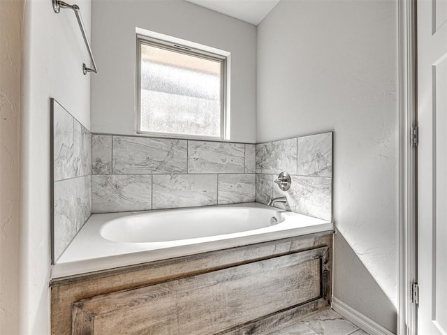 bathroom with a bathing tub