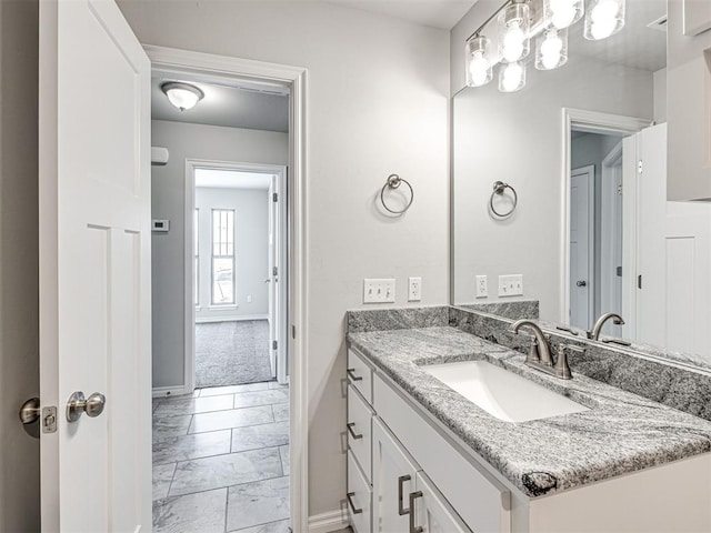 bathroom featuring vanity