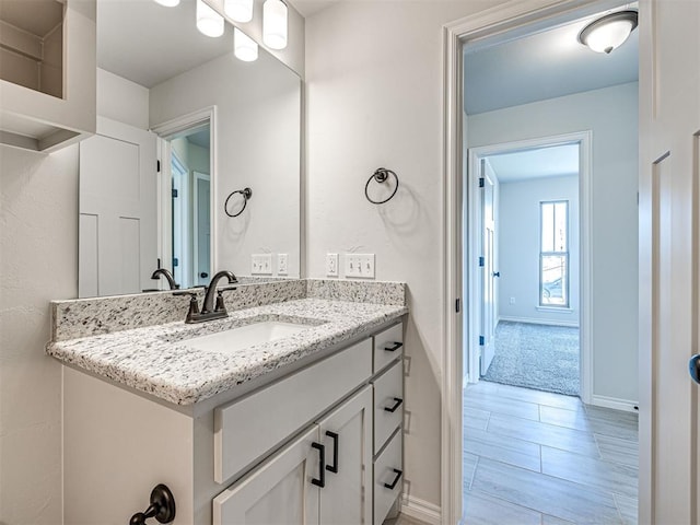 bathroom featuring vanity