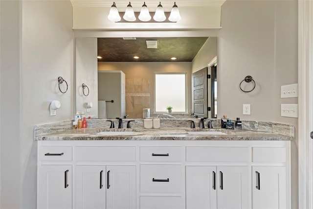 bathroom featuring vanity