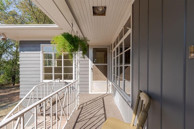 balcony with a porch