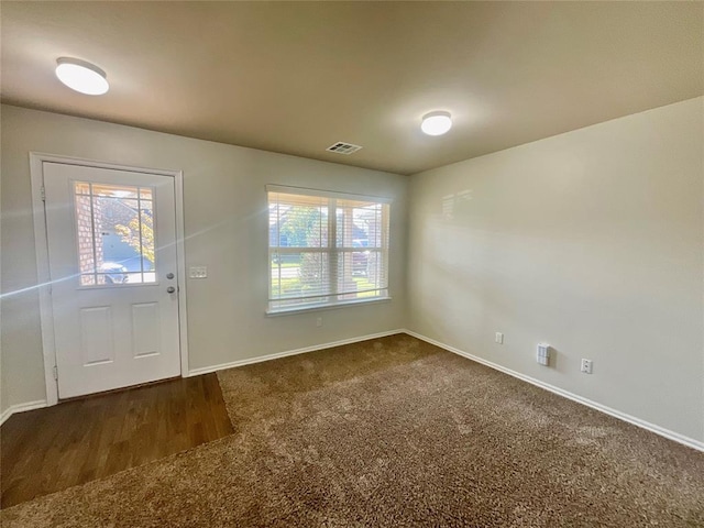 view of carpeted entryway