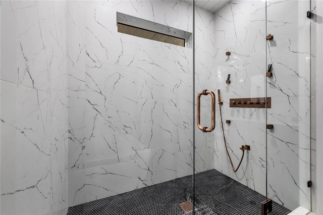 bathroom with walk in shower