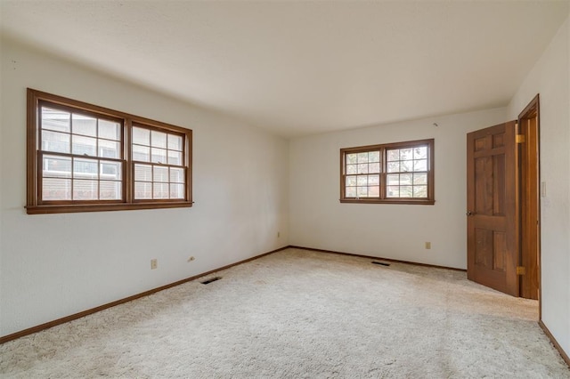 empty room with light carpet