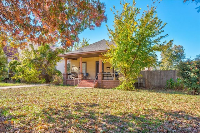 exterior space featuring a porch